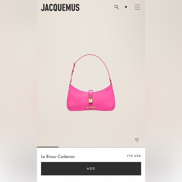 Jacquemus Le Bisou Cadenas - Hot Pink - Picture 2 of 5